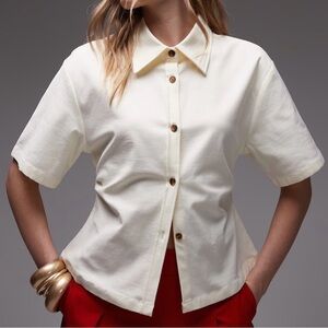ASOS Off-White Button-Down Women's Shirt
